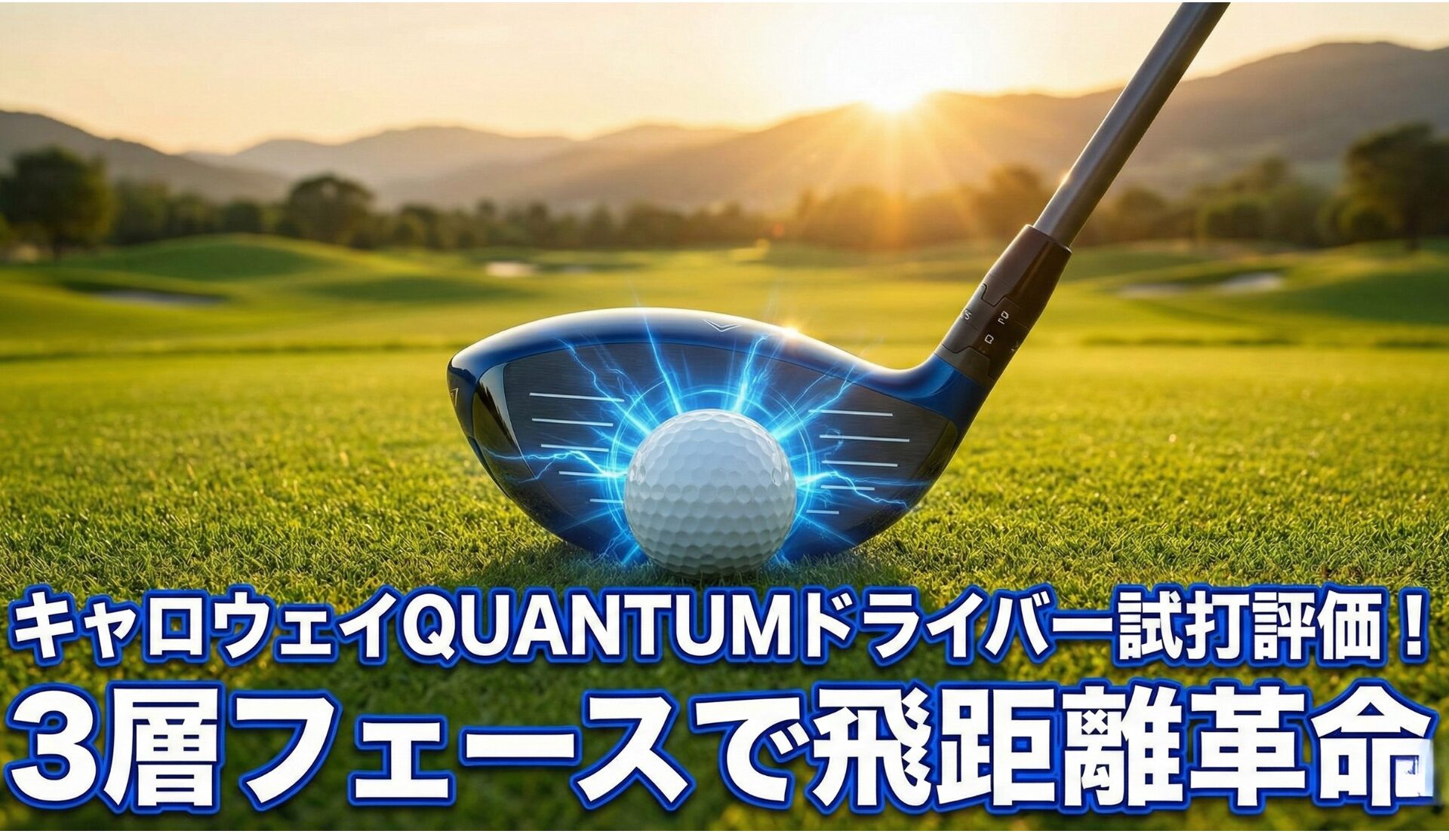 キャロウェイQUANTUMドライバー徹底解説！3層フェースで初速革命｜たまごる
